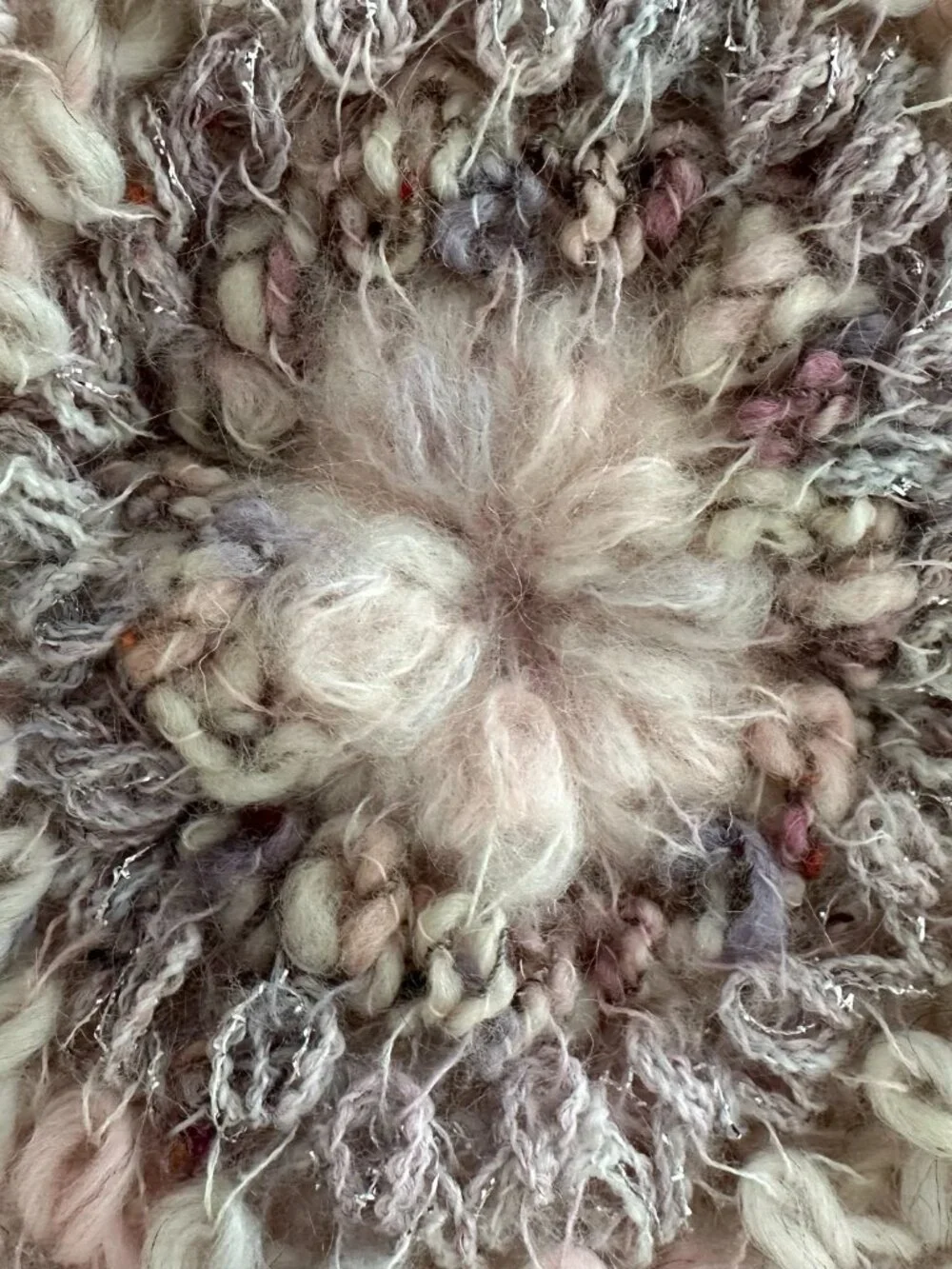 Chas A Stevens Vintage Hat Made in Italy Wool Knit Slouchy Beret Hat Pink Earthy